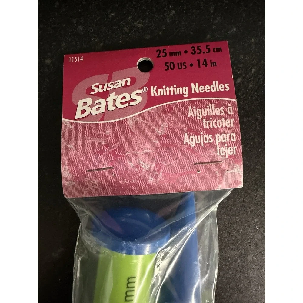 Susan Bates Luxite‎ Jumbo Knitting Needles US 50 25mm 14